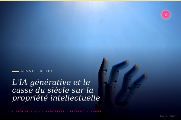 L'IA générative et le casse du siècle sur la propriété intellectuelle