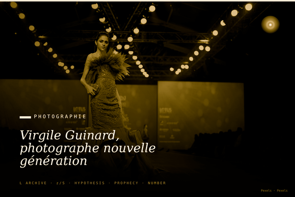 Virgile Guinard, photographe nouvelle génération