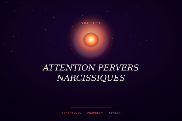 ATTENTION PERVERS NARCISSIQUES