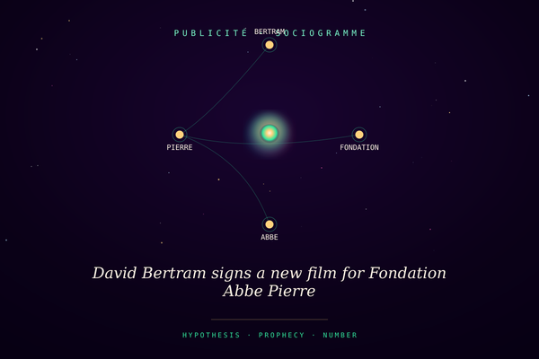 David Bertram signs a new film for Fondation Abbe Pierre