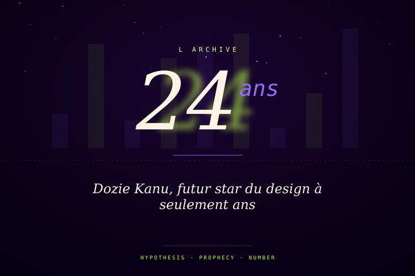 Dozie Kanu, futur star du design à seulement 24 ans