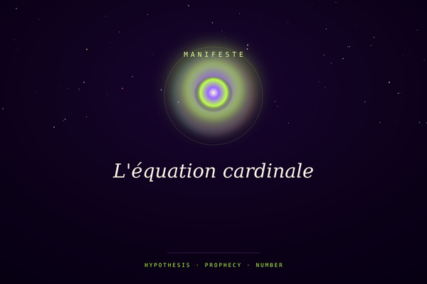 L'équation cardinale