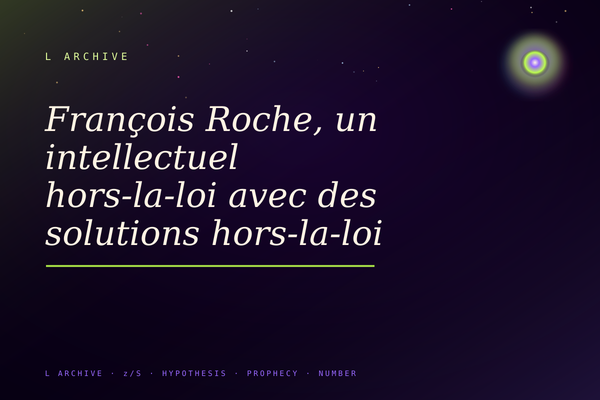 François Roche, un intellectuel hors-la-loi avec des solutions hors-la-loi
