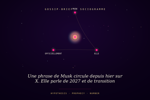 Une phrase de Musk circule depuis hier sur X. Elle parle de 2027 et de transition irréversible. Officiellement, elle a été coupée.
