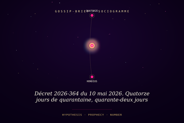 Décret 2026-364 du 10 mai 2026. Quatorze jours de quarantaine, quarante-deux jours maximum, pour les rapatriés du MV Hondius. La France a son protocole hantavirus.