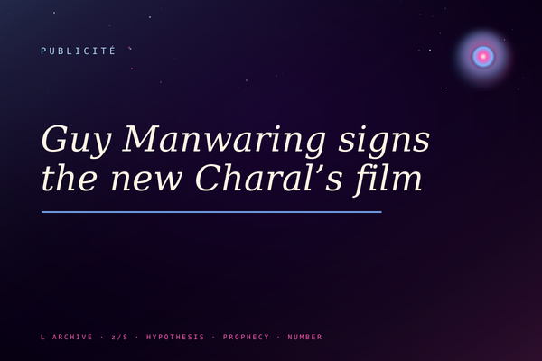 Guy Manwaring signs the new Charal’s film