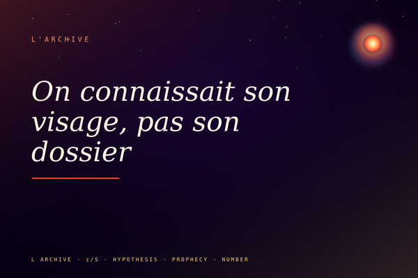 On connaissait son visage, pas son dossier
