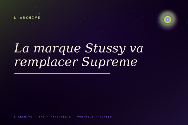 La marque Stussy va remplacer Supreme