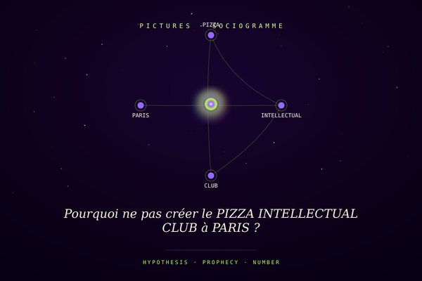 Pourquoi ne pas créer le PIZZA INTELLECTUAL CLUB à PARIS ?