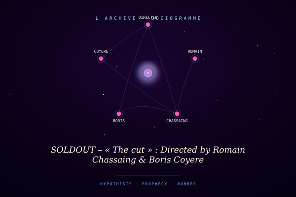 SOLDOUT – « The cut » : Directed by Romain Chassaing & Boris Coyere