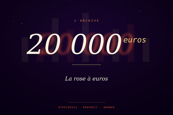 La rose à 20 000 euros