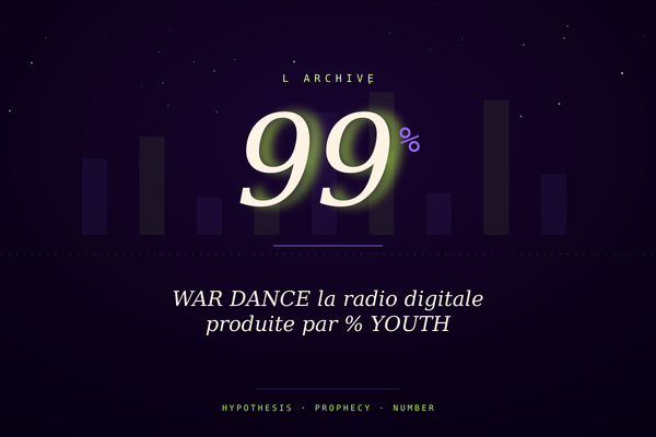 WAR DANCE la radio digitale produite par 99% YOUTH