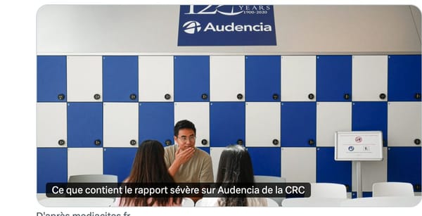 Audencia vole en classe affaires, l'argent public reste à quai