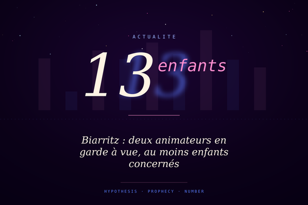 Biarritz : deux animateurs en garde à vue, au moins 13 enfants concernés