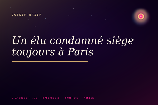 Un élu condamné siège toujours à Paris