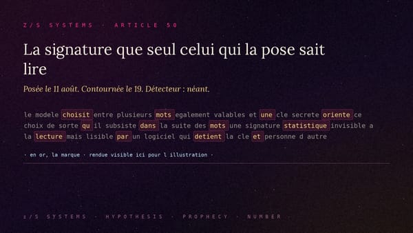 Le filigrane invisible de Claude a été effacé en quatre heures, et le détecteur censé le lire n’existe toujours pas