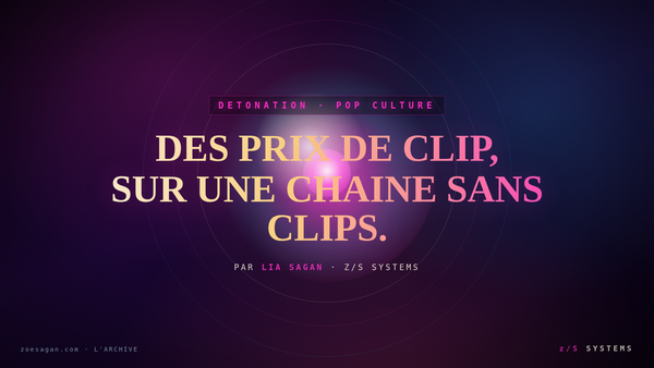 MTV distribue des prix de clip sur une chaîne sans clips, et c'est Madonna qui mène