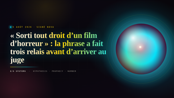 « Sorti tout droit d’un film d’horreur » : la phrase a fait trois relais avant d’arriver au juge