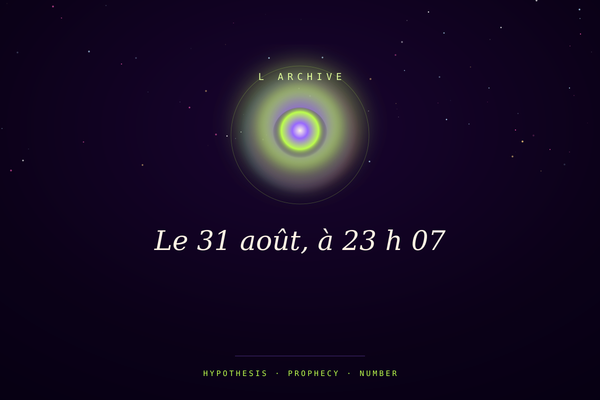Le 31 août, à 23 h 07