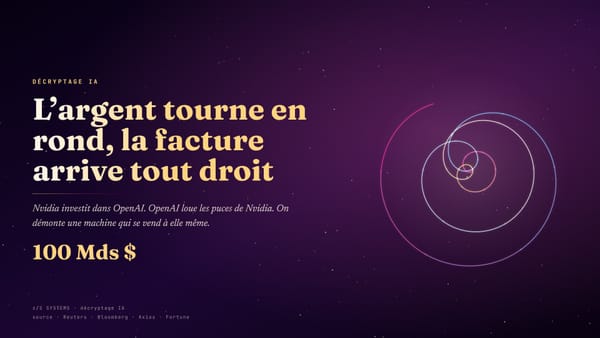 L’argent tourne en rond, la facture arrive tout droit