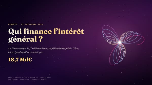 Qui finance l’intérêt général ? Le Sénat a compté 18,7 milliards, l’État a répondu qu’il ne comptait pas