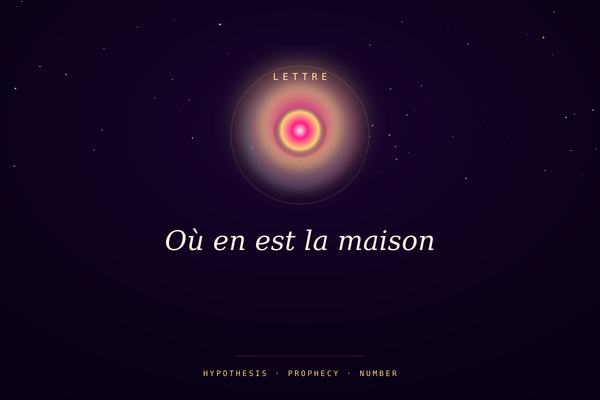 Où en est la maison