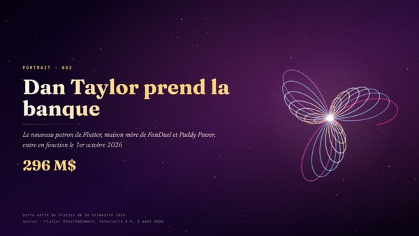 Portrait 002 · Dan Taylor, l’enfant qui voulait parier, prend la banque de FanDuel