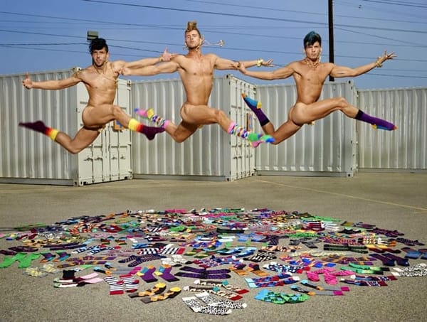 DAVID LACHAPELLE EN CHAUSSETTES