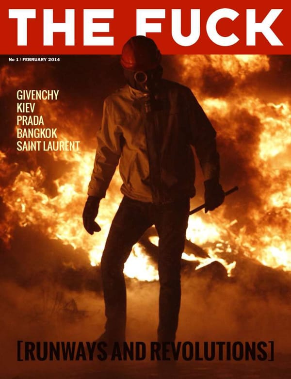 This is an experiment, not a product. This is a process, not a personality. This is NOT VOGUE.