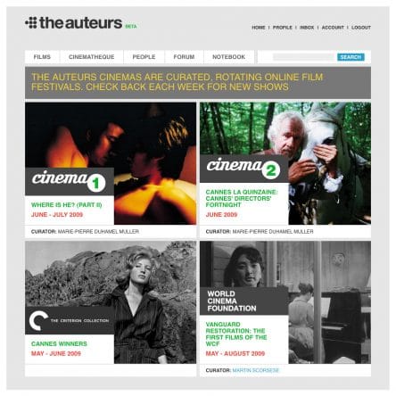 Martin Scorsese crée une cinémathèque virtuelle grâce au réseau social The Auteurs :