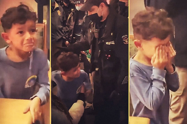 Sans pass vaccinal, un enfant de 5 ans, en pleurs, expulsé d’un restaurant par la police de New York