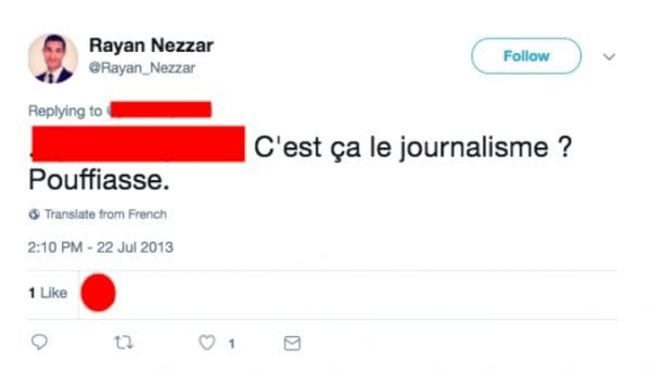 Le conseiller d’Attal a insulté une journaliste de « poufiasse », Juppé de « fiotte » et Le Pen et Copé de « pute[s] »