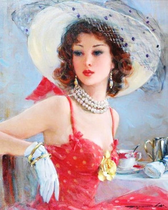 Peintures Konstantin Razumov : Impressionnisme Glamour Peinture Konstantin Razumov 11 - Peintures Konstantin Razumov : Impressionnisme Glamour - Art