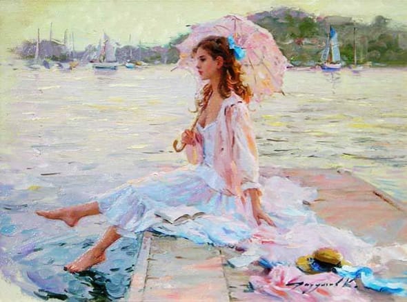 Peintures Konstantin Razumov : Impressionnisme Glamour Peinture Konstantin Razumov 9 - Peintures Konstantin Razumov : Impressionnisme Glamour - Art