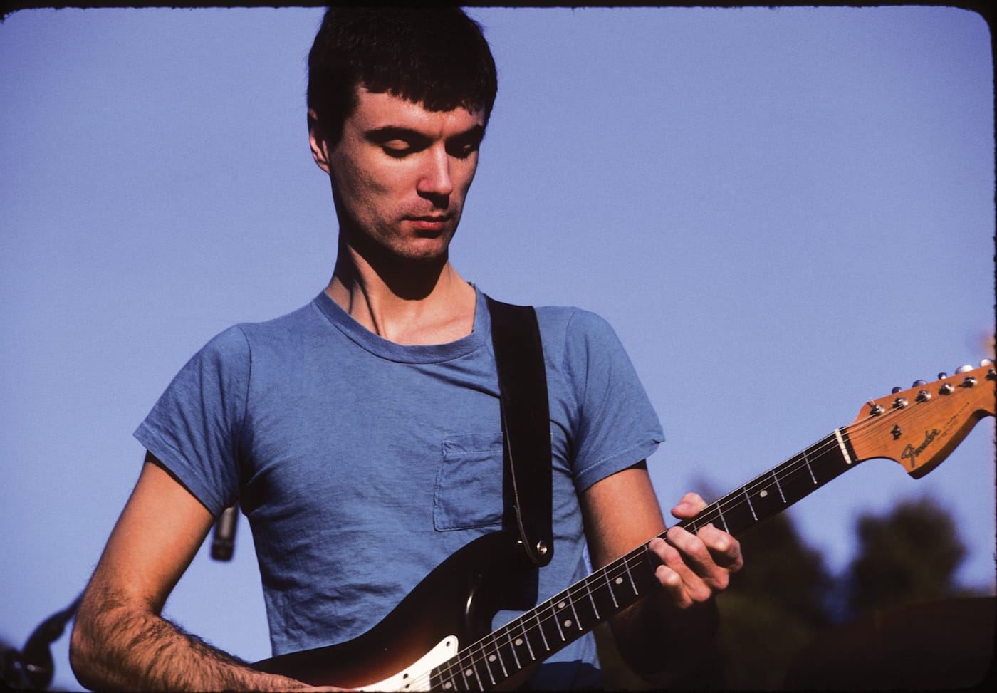 1976 David Byrne of Talking Heads at a free UCLA concert