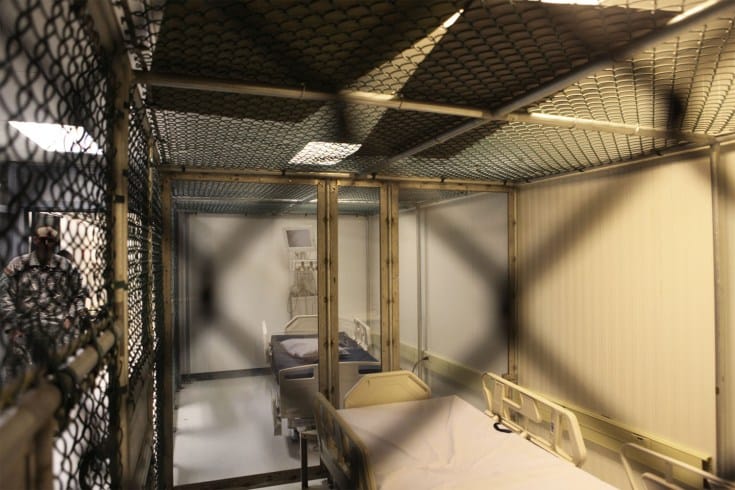 Crash beds in detainee hospital.