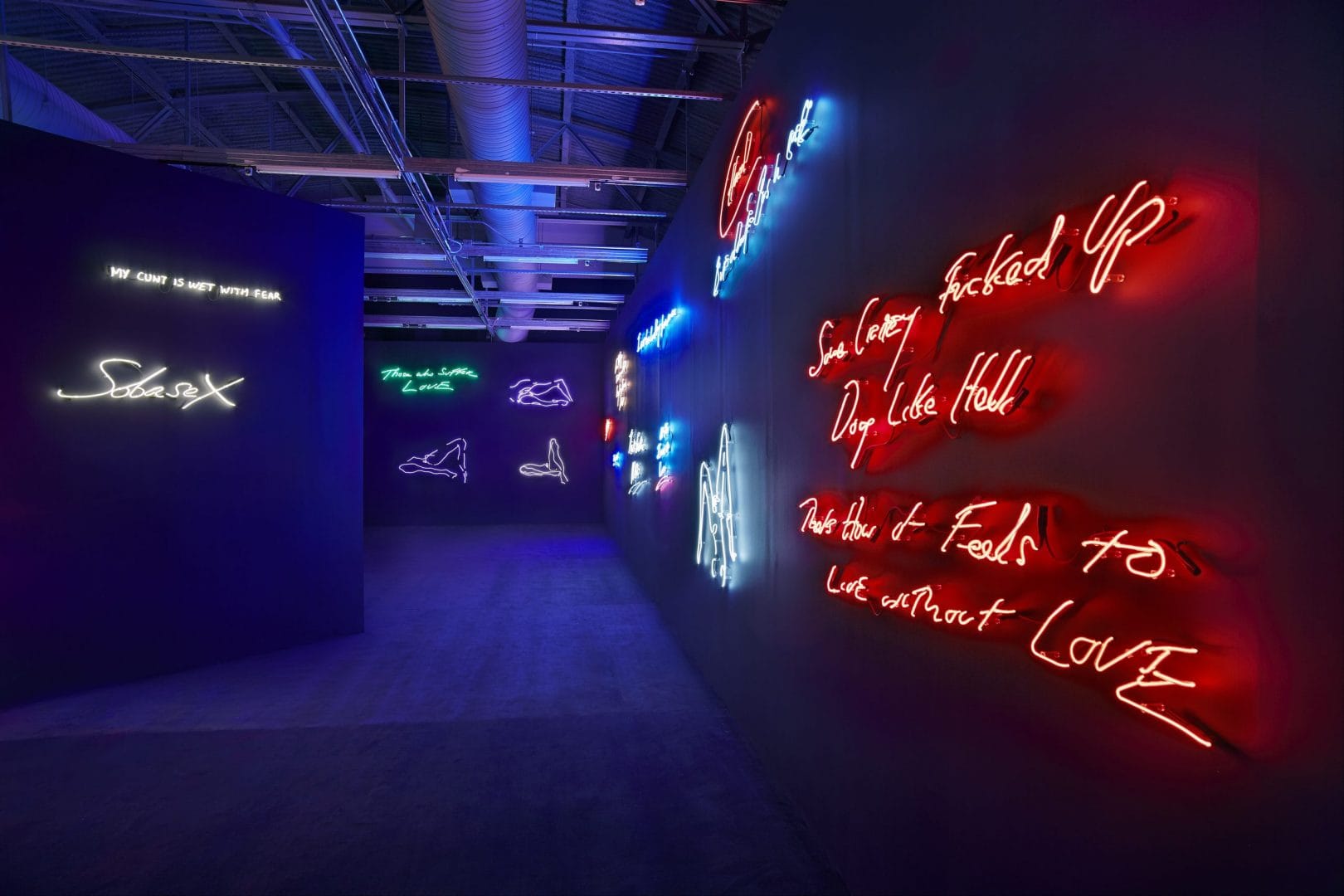 Tracey Emin exhibit at Moca