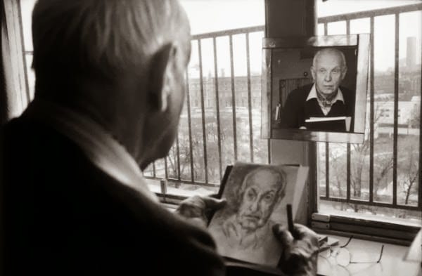 Portrait d'Henri Cartier-Bresson par Martine Franck, 1992