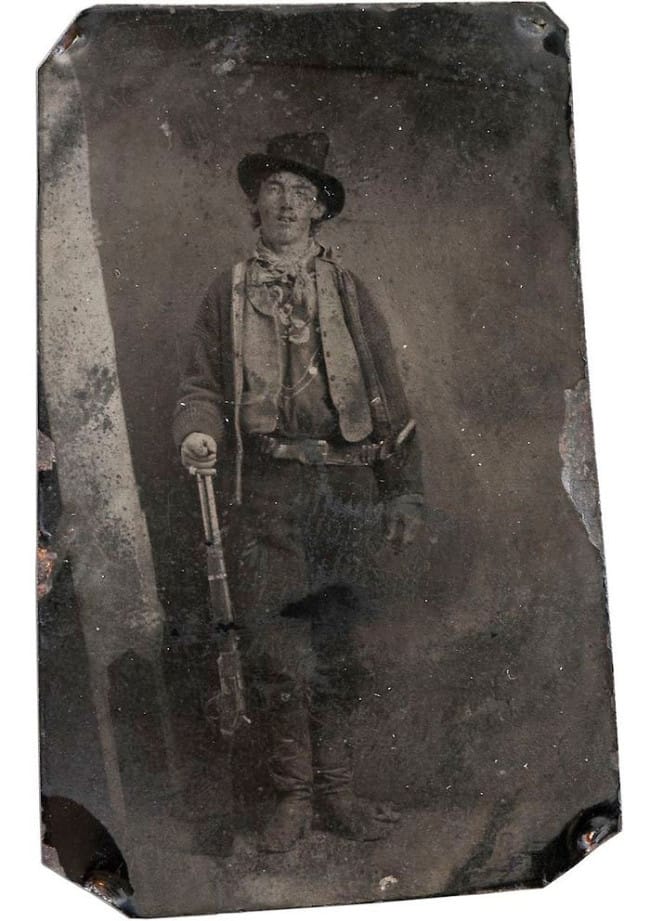 10. Billy the Kid (1880) Crédit: Photographe inconnu Vendue 2,3 millions de dollars