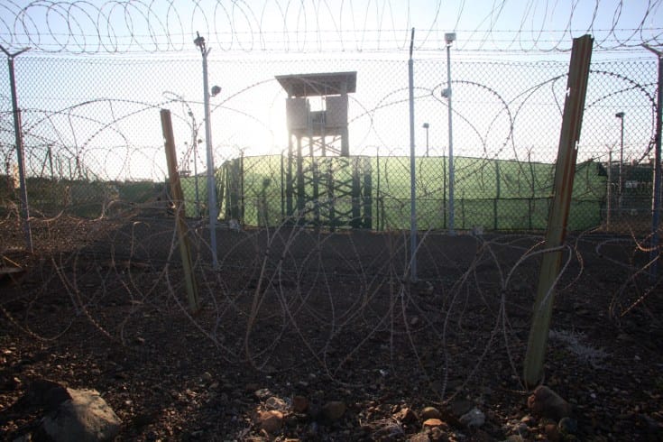 Sunrise on the North East side of Camp Delta.