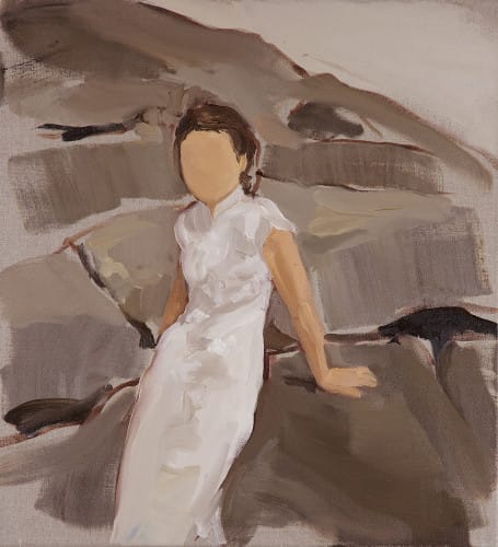 White-Chinese-Dress-65x60cm-oil-on-linen-2010