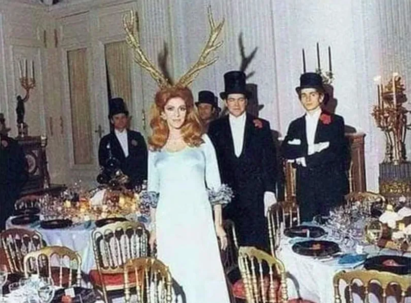 La page Pinterest créée par l’UNICEF présente de multiples photos du bal masqué des Rothschild, dont celle d’Hélène de Rothschild portant des ramures gigantesques