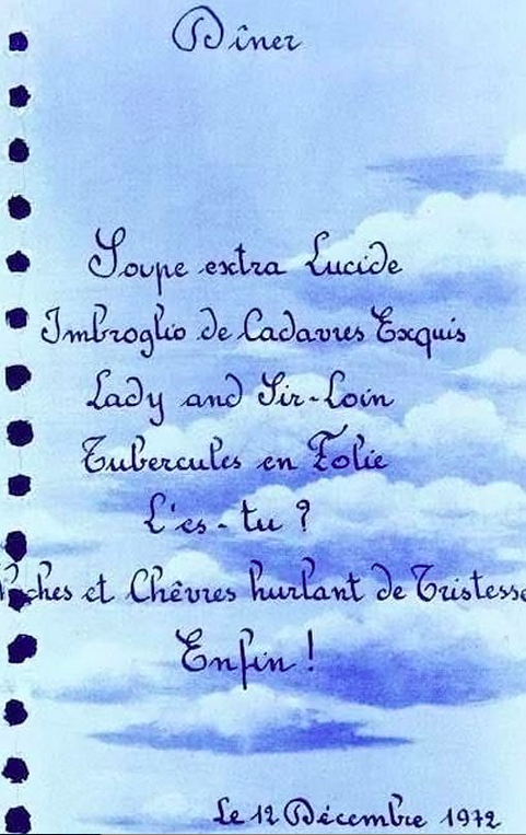 Le deuxième mets du menu est “Imbroglio de cadavres exquis”. Les élites ont un certain penchant pour le cannibalisme