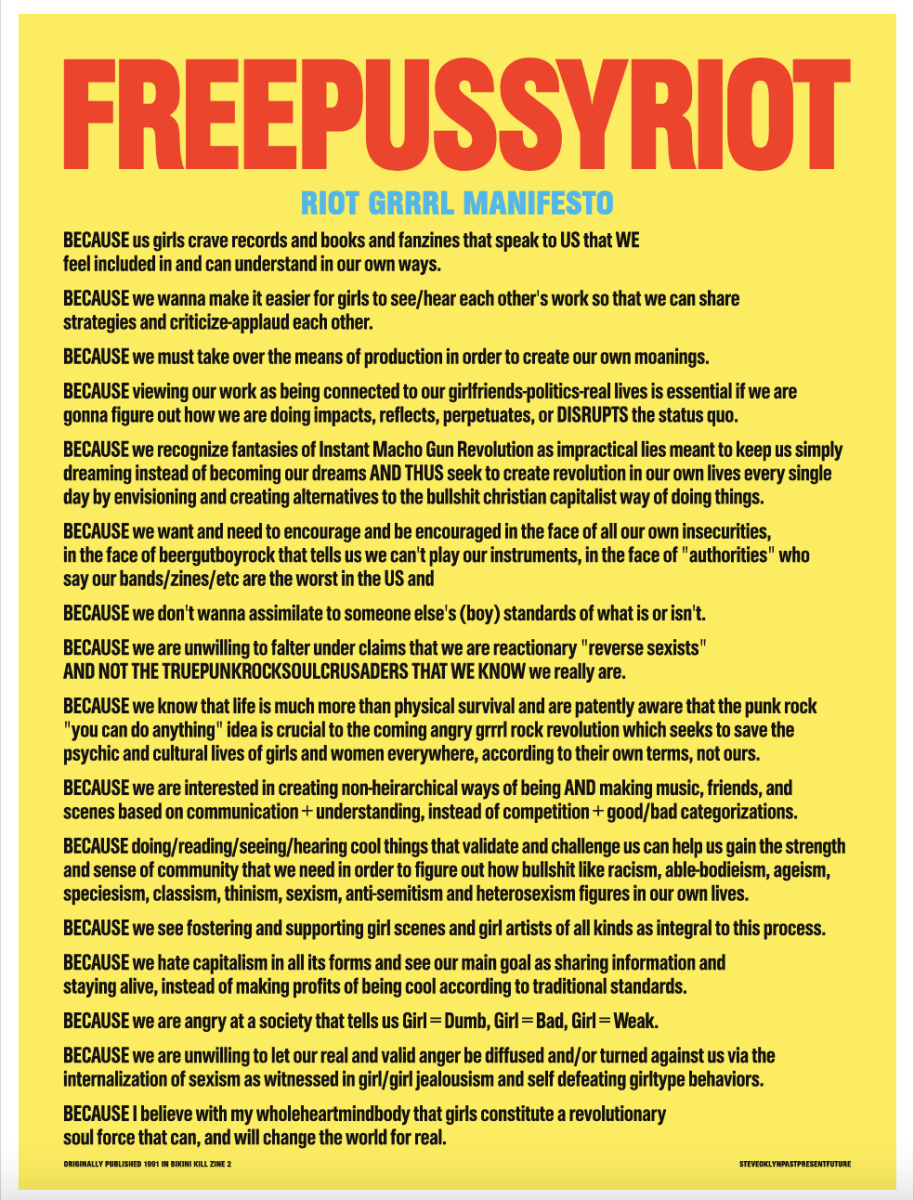 ORIGINALLY PUBLISHED 1991 IN BIKINI KILL ZINE 2 STEVEOKLYNPASTPRESENTFUTURE 