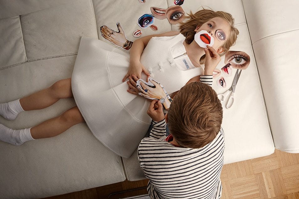 Achim Lippoth, from the series “I want to be…,” Kid’s Wear Magazine vol. 40. From “A-B-C Photography.” © Achim Lippoth/Courtesy of Tarzipan Books