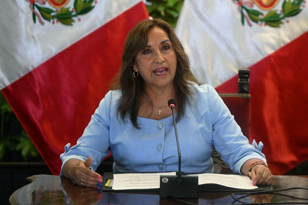 Peru's President Dina Boluarte.
